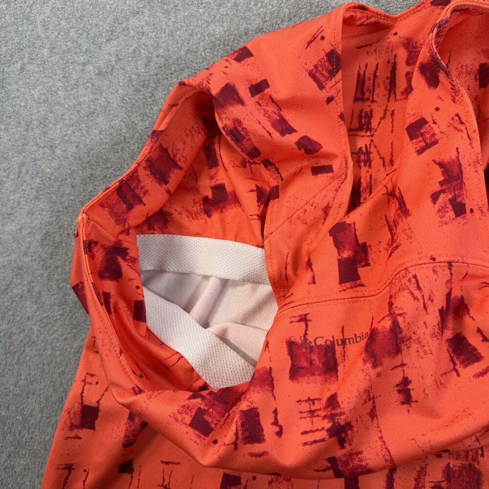 Columbia Omni-Wick Activewear Tank Top Women's XL Orange Red Abstract Athletic - Picture 11 of 11
